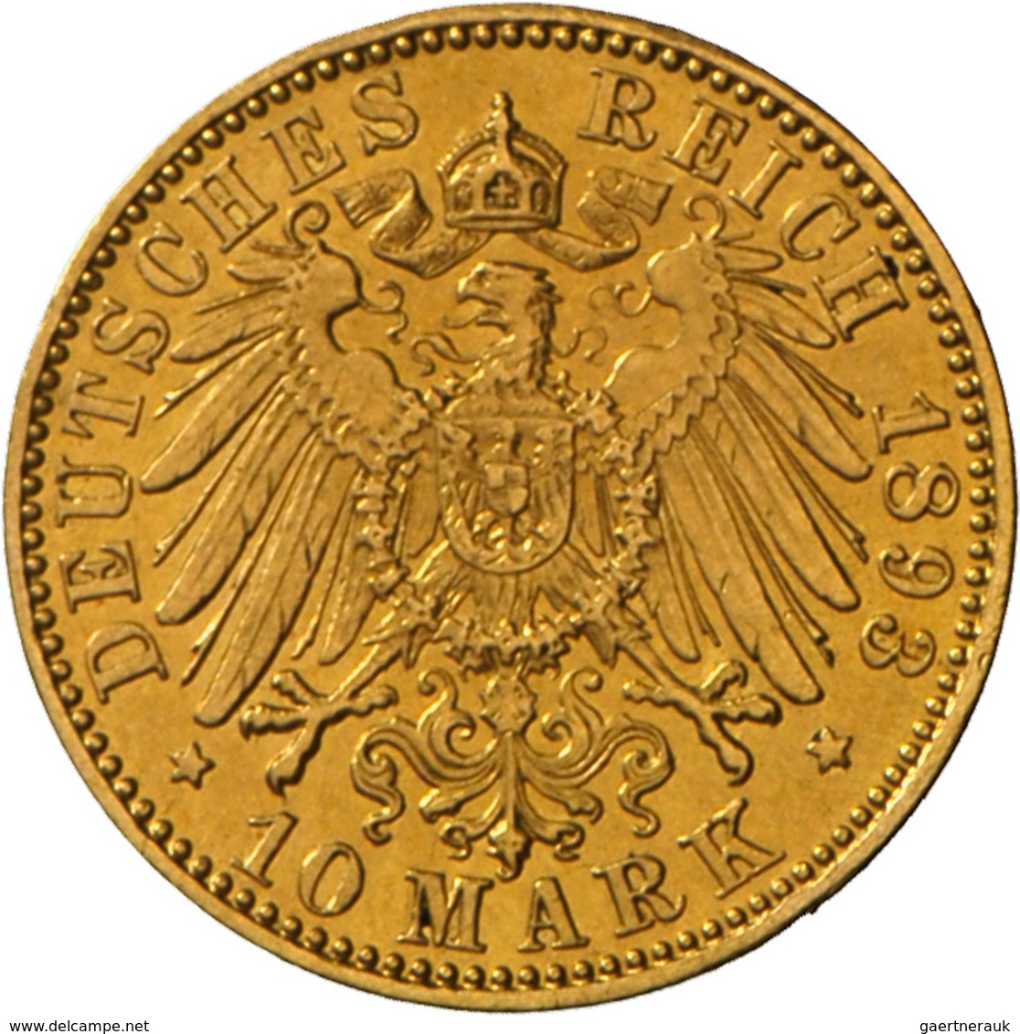 Preußen: Wilhelm II. 1888-1918: 10 Mark 1893 A, Jaeger 251, 3,92 G 900/1000 Gold, Sehr Schön. - Monedas En Oro