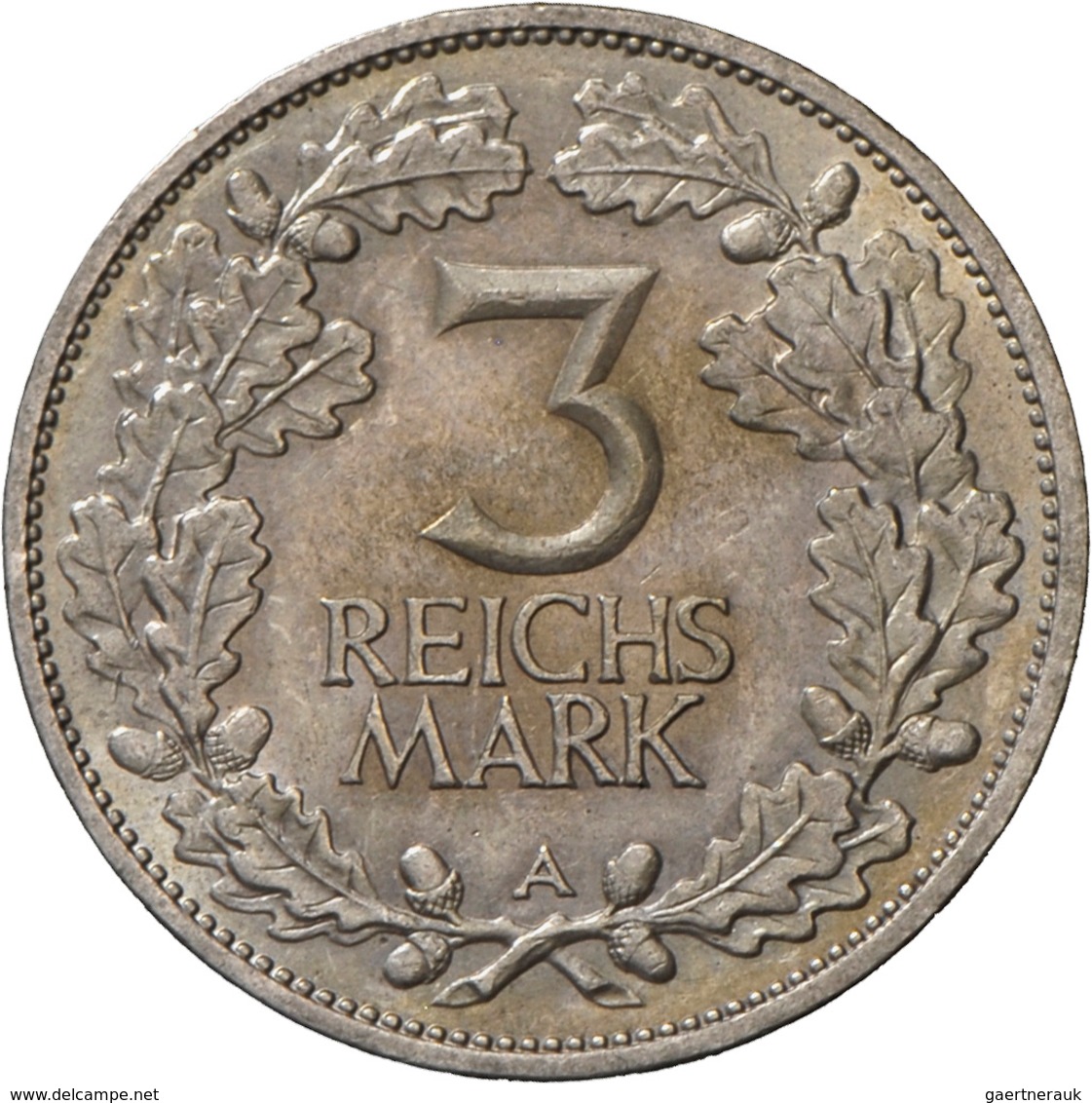 Weimarer Republik: Lot 2 Stück: 3 Reichsmark 1925 A Und 5 Mark 1925 A, Rheinlande, Jaeger 321 + 322, - Otros & Sin Clasificación