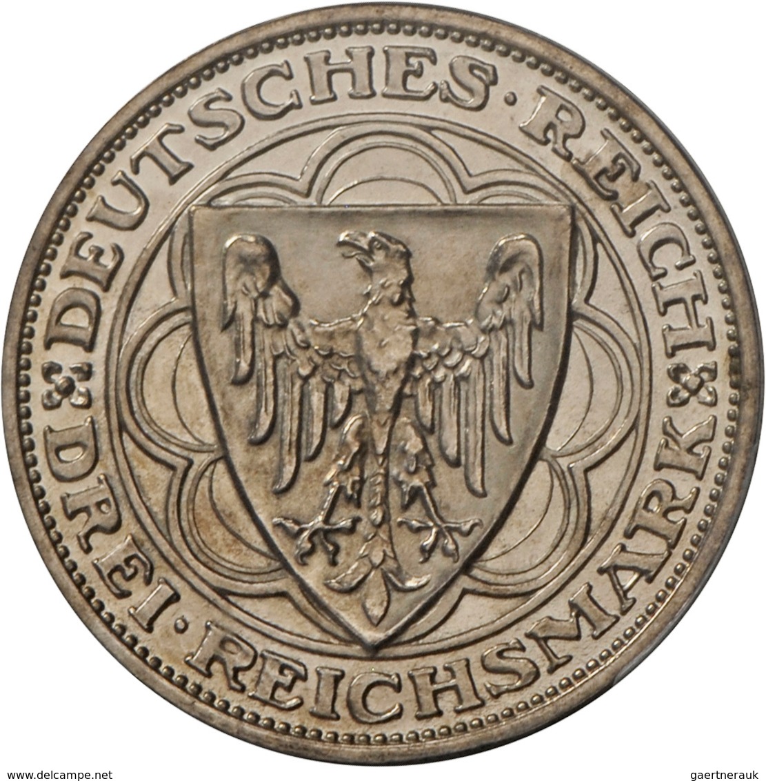 Weimarer Republik: 3 Reichsmark 1927 A, Bremerhaven, Jaeger 325, In US-Plastikholder PCGS PR64, Poli - Otros & Sin Clasificación