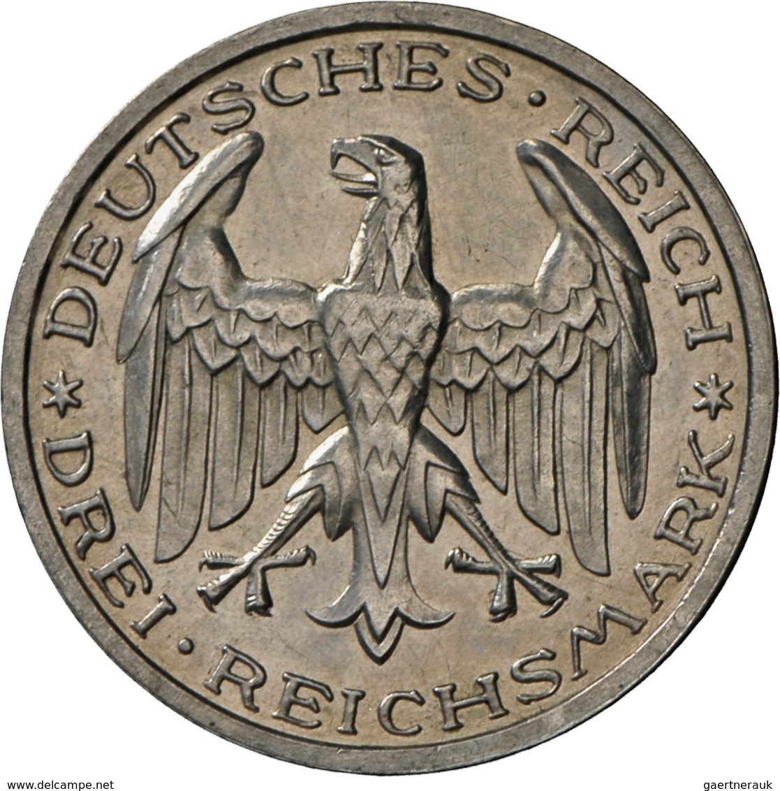 Weimarer Republik: 3 Reichsmark 1927 A, Universität Marburg, Jaeger 330, Vorzüglich. - Altri & Non Classificati
