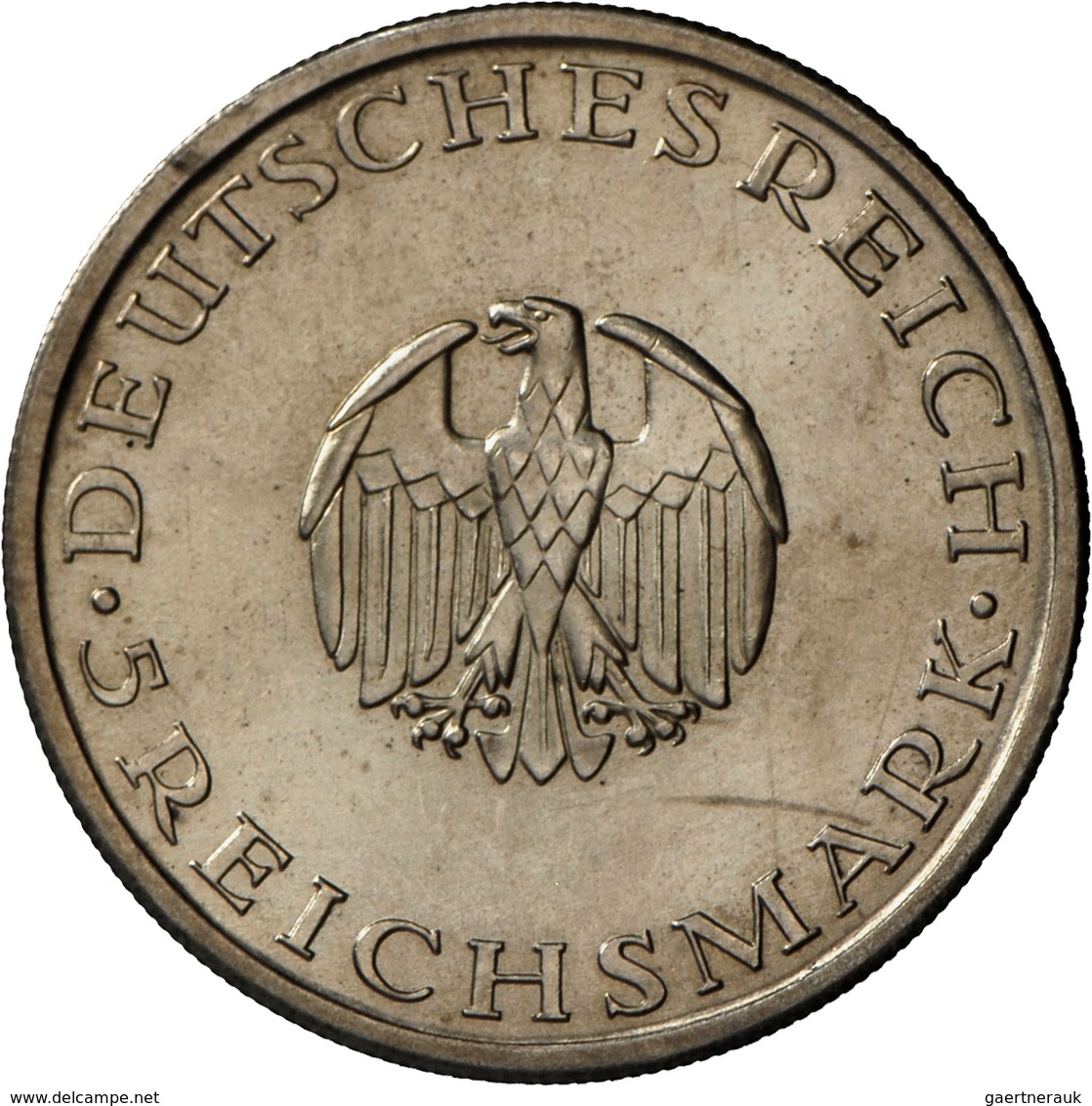 Weimarer Republik: 5 Reichsmark 1929 A, Lessing, Jaeger 336, Patina, Kratzer, Sonst Vorzüglich. - Altri & Non Classificati