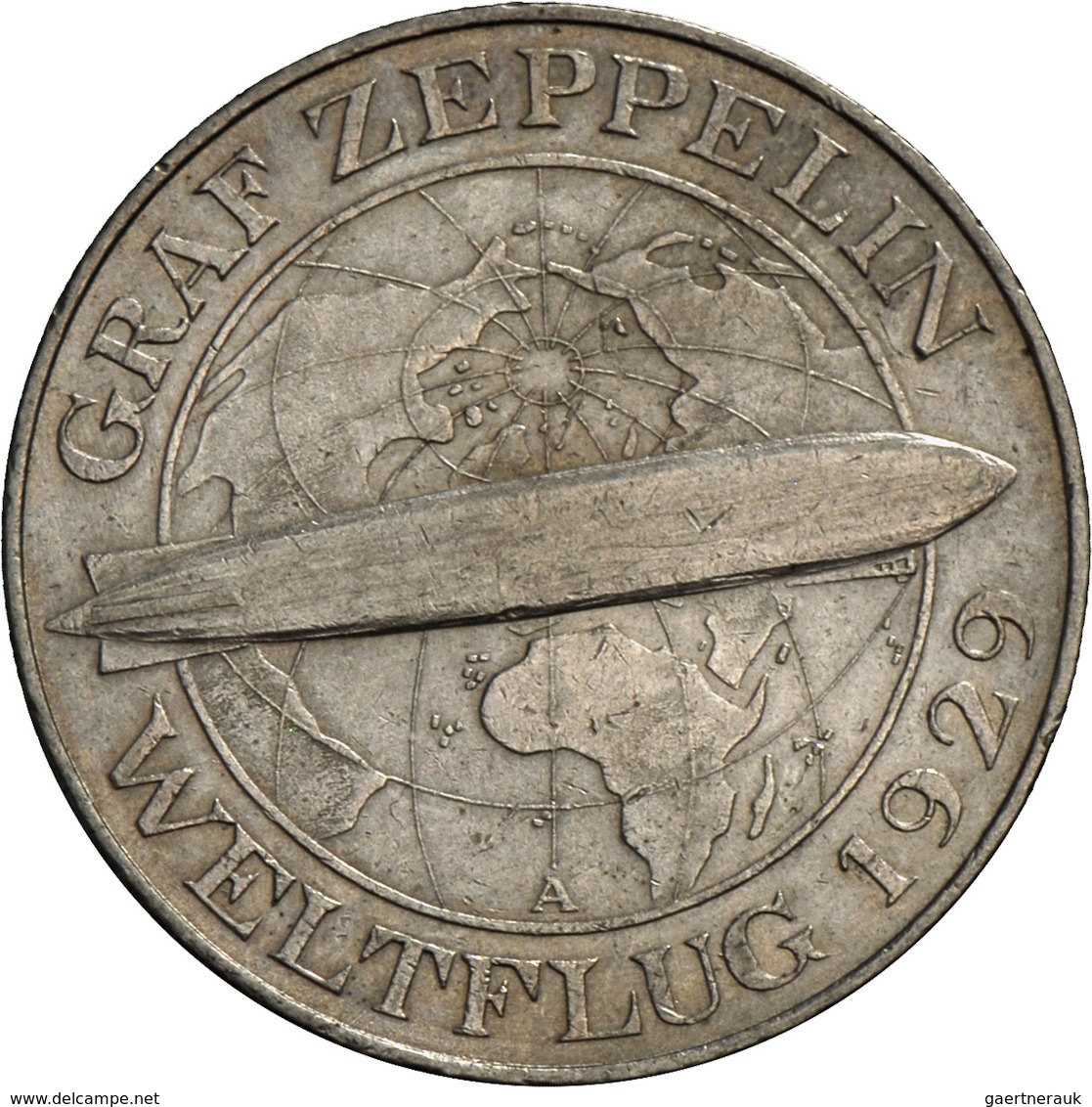 Weimarer Republik: Lot 2 Münzen: 3 Reichsmark 1930 A, Graf Zeppelin, Jaeger 342 + 5 Reichsmark 1930 - Otros & Sin Clasificación
