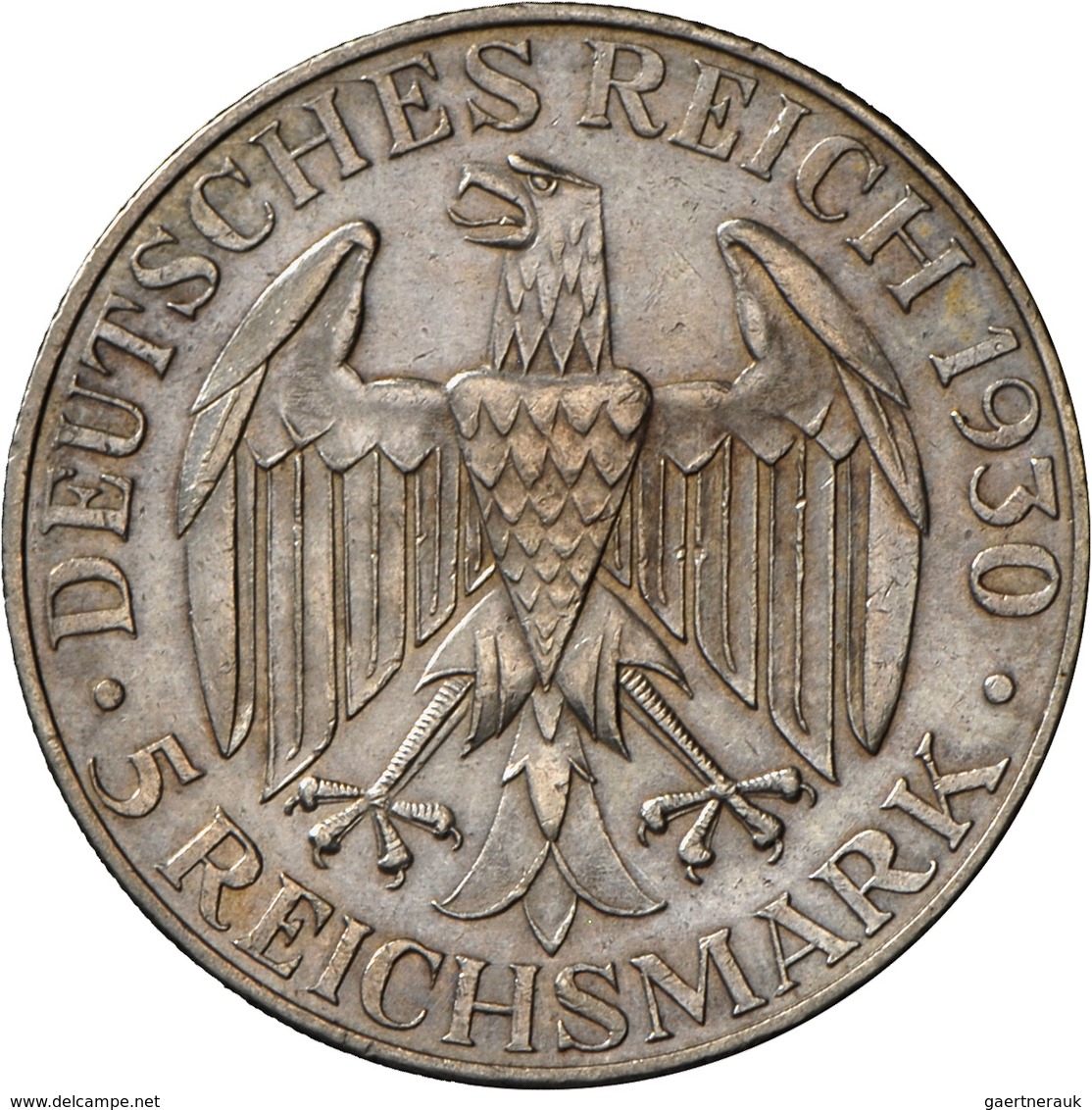 Weimarer Republik: Lot 2 Münzen: 3 Reichsmark 1930 A, Graf Zeppelin, Jaeger 342 + 5 Reichsmark 1930 - Otros & Sin Clasificación
