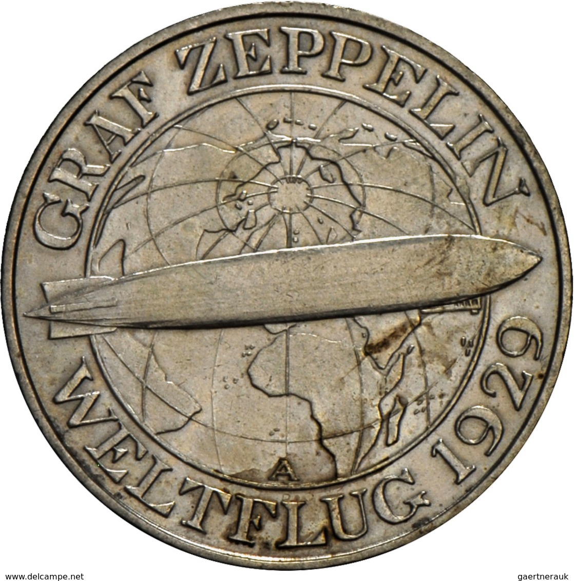 Weimarer Republik: Lot 2 Münzen: 3 Reichsmark 1930 A, Graf Zeppelin, Jaeger 342 + 5 Reichsmark 1930 - Altri & Non Classificati
