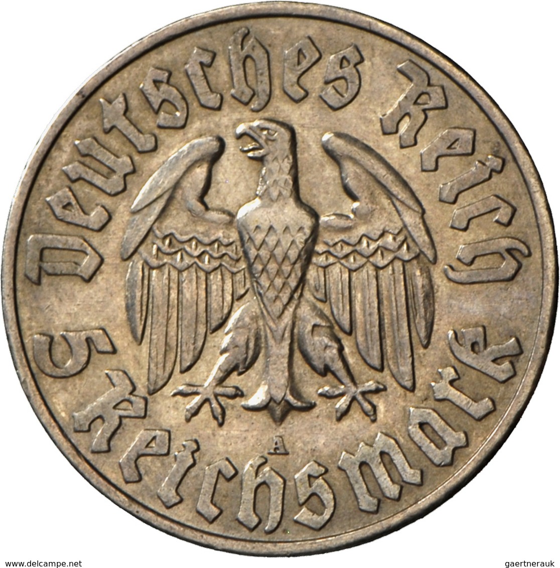 Drittes Reich: Lot 2 Münzen: 2 Reichsmark 1933 A, Luther, Jaeger 352, Sehr Schön + 5 Reichsmark 1933 - Altri & Non Classificati