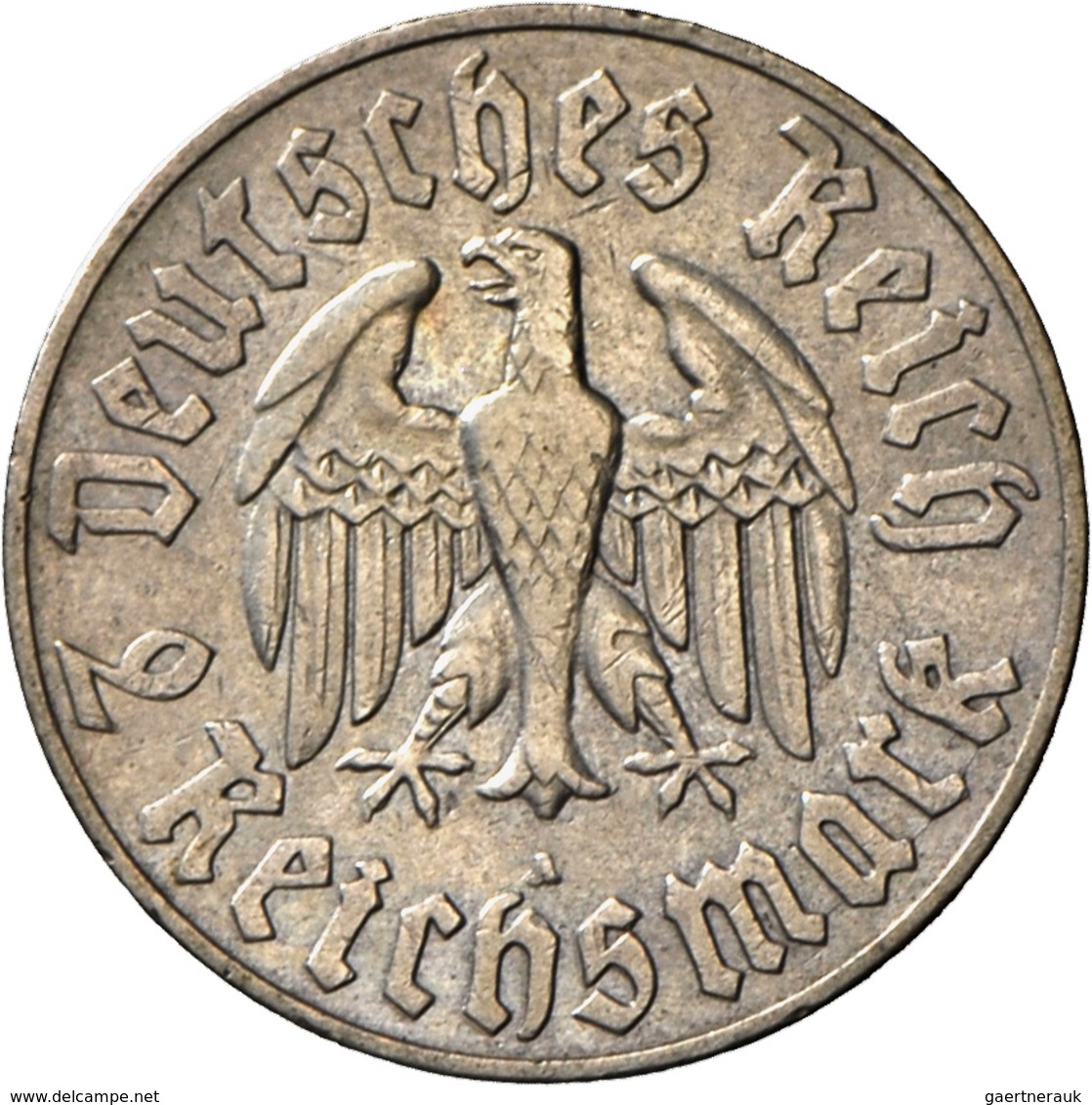 Drittes Reich: Lot 2 Münzen: 2 Reichsmark 1933 A, Luther, Jaeger 352, Sehr Schön + 5 Reichsmark 1933 - Altri & Non Classificati