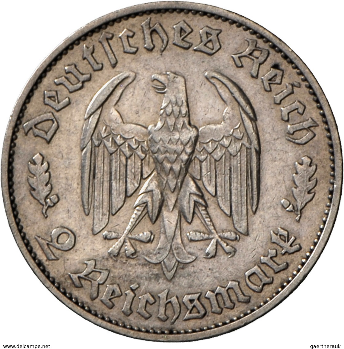 Drittes Reich: 2 Reichsmark 1934 F, Schiller, Jaeger 358, Sehr Schön. - Otros & Sin Clasificación