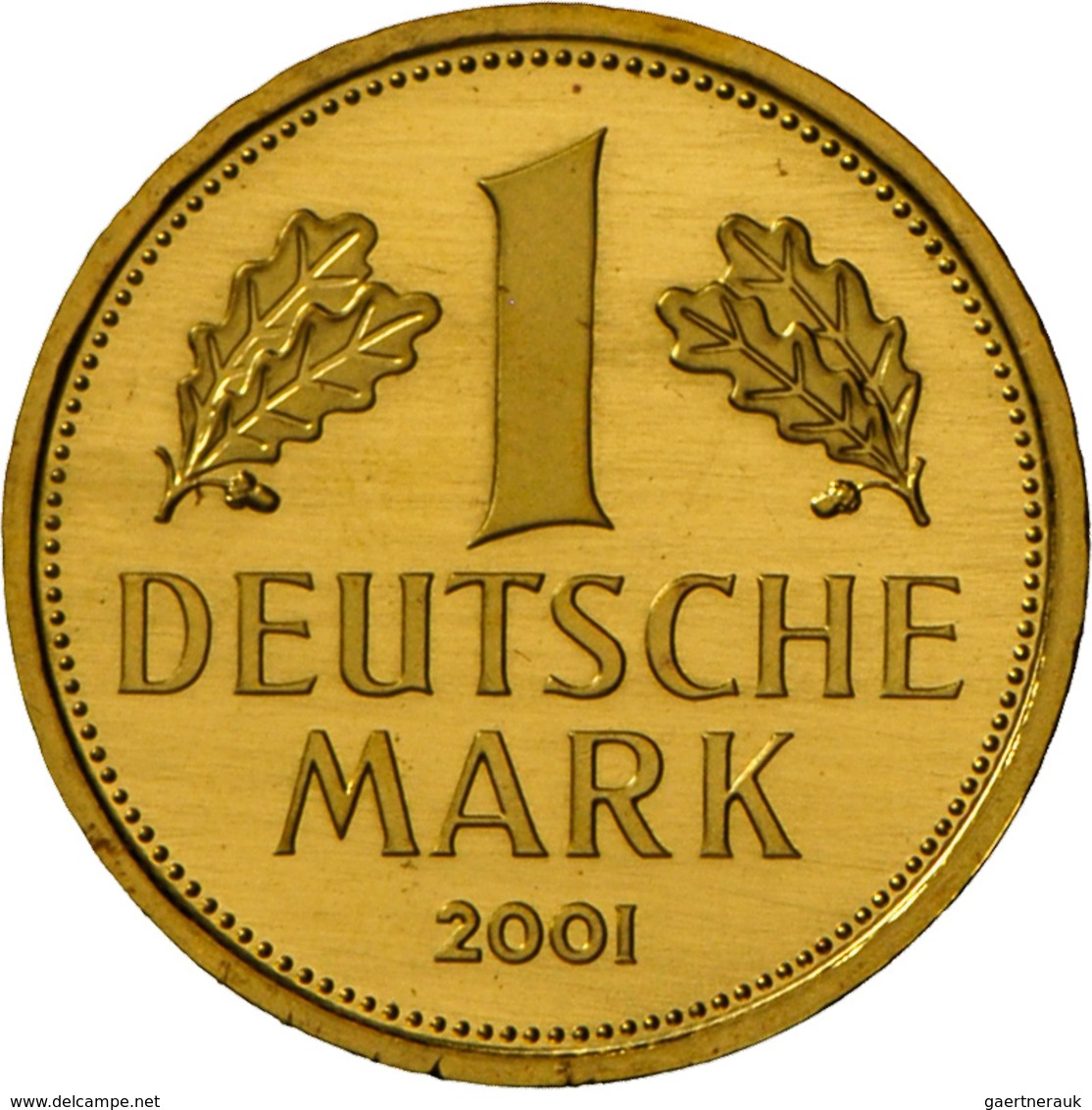 Bundesrepublik Deutschland 1948-2001 - Goldmünzen: Goldmark 2001 F (Stuttgart), Jaeger 481, In Origi - Altri & Non Classificati