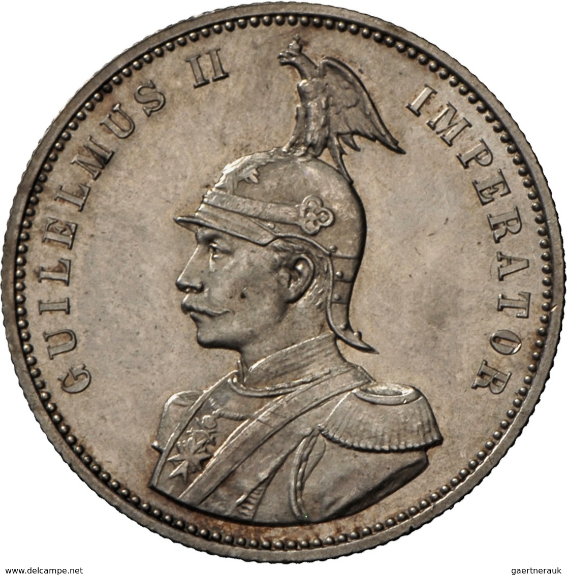 Deutsch-Ostafrika: Wilhelm II. 1888-1918, Deutsch-Ostafrikanische Gesellschaft, Lot 4 Münzen: 1 Rupi - Afrique Orientale Allemande