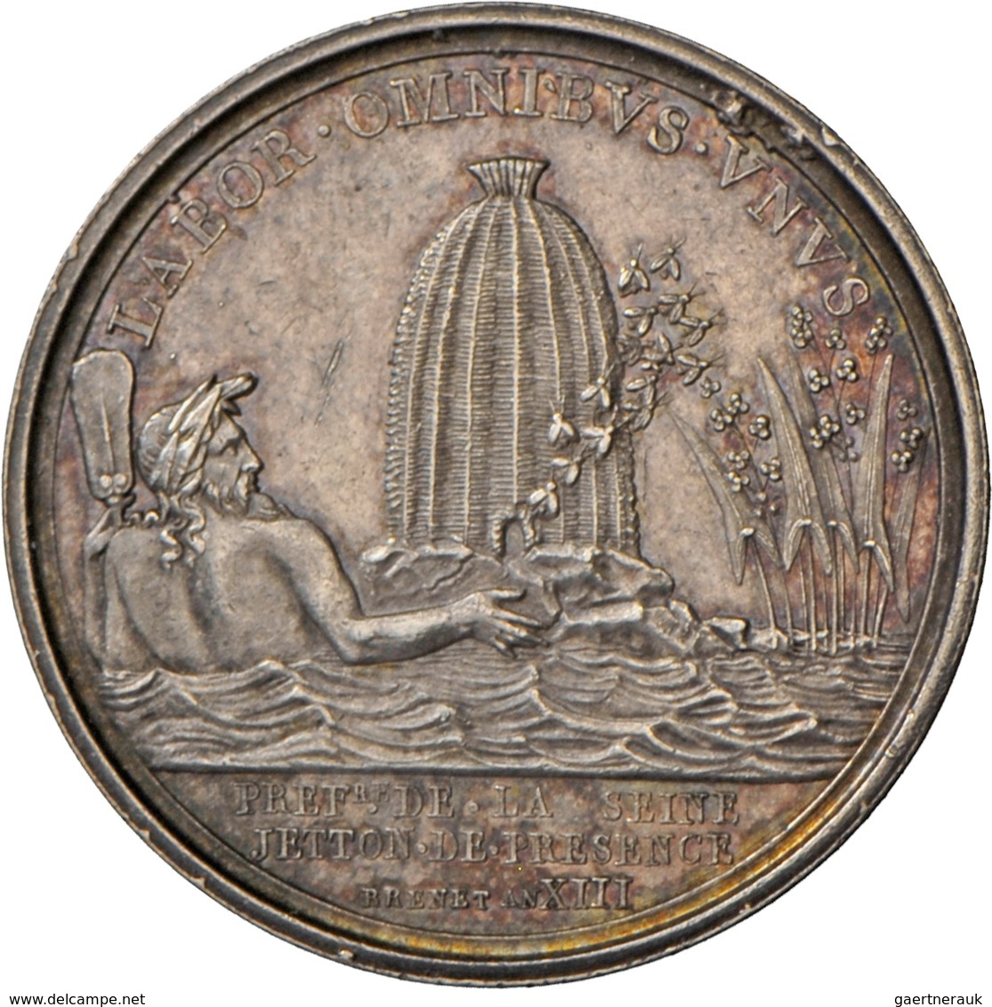 Medaillen Alle Welt: Frankreich, Napoleon I. 1804-1814: Silbermedaille 1805 Von Brenet. "Prefecture - Non Classés