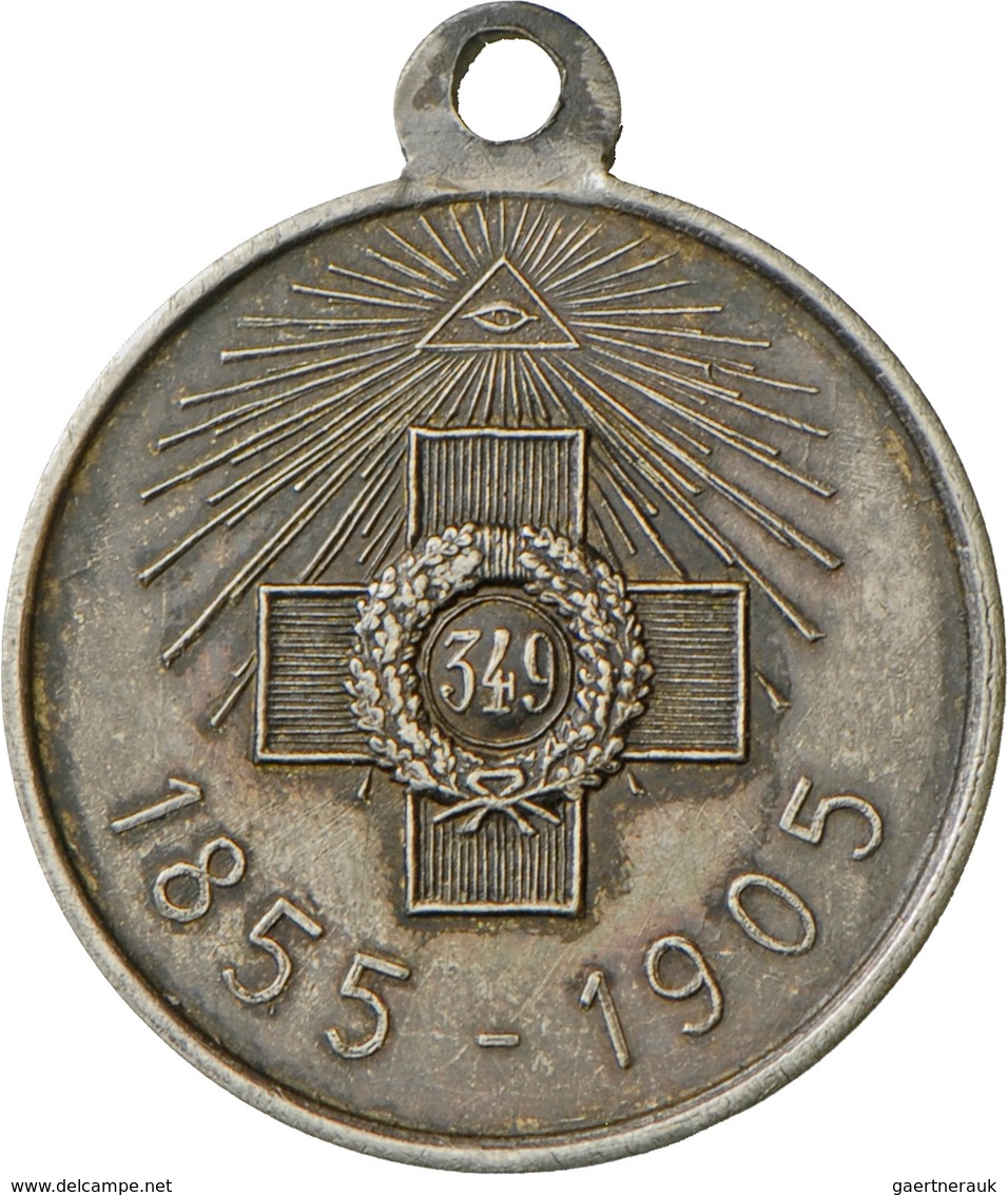 Medaillen Alle Welt: Russland, Nikolaus II. 1894-1917: Silberne Preismedaille Für Veteranen Für Die - Sin Clasificación