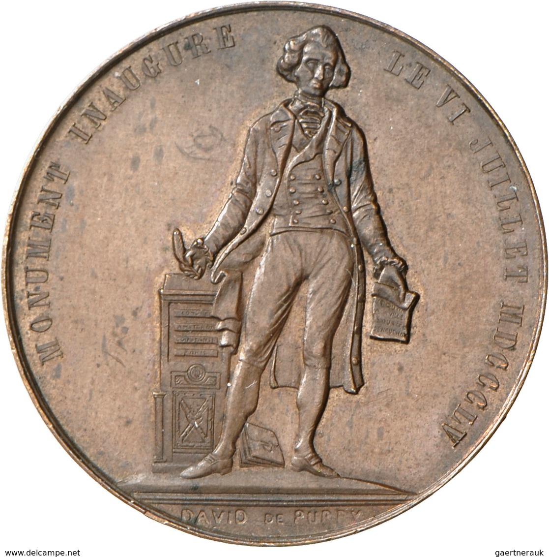 Medaillen Alle Welt: Schweiz, Neuenburg / Neuchatel, Prince Alexandre Berthier 1806-1814: Bronzemeda - Sin Clasificación