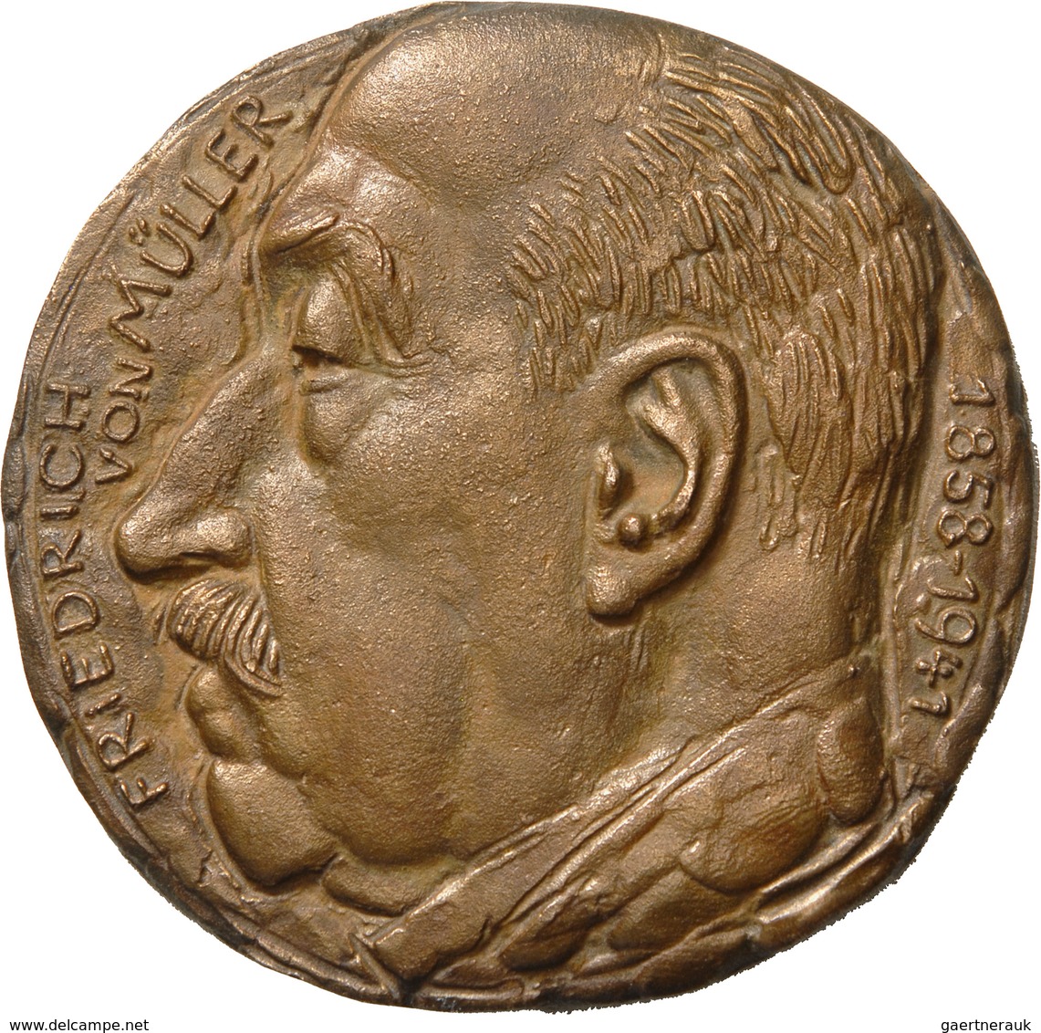 Medaillen Deutschland: Fritz Nuss 1907-1999: Bronzegussmedaille 1981, Auf Den 40. Todestag Des Inter - Altri & Non Classificati