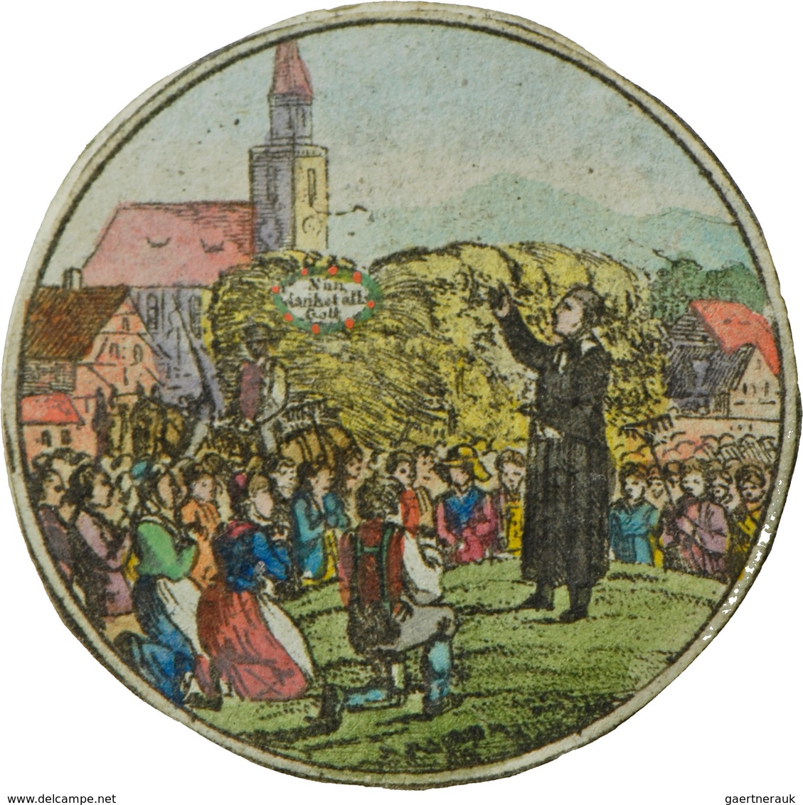 Medaillen Deutschland: Nürnberg: Silberne Steckmedaille 1817 Von J.T. Stettner, Auf Die überstandene - Otros & Sin Clasificación