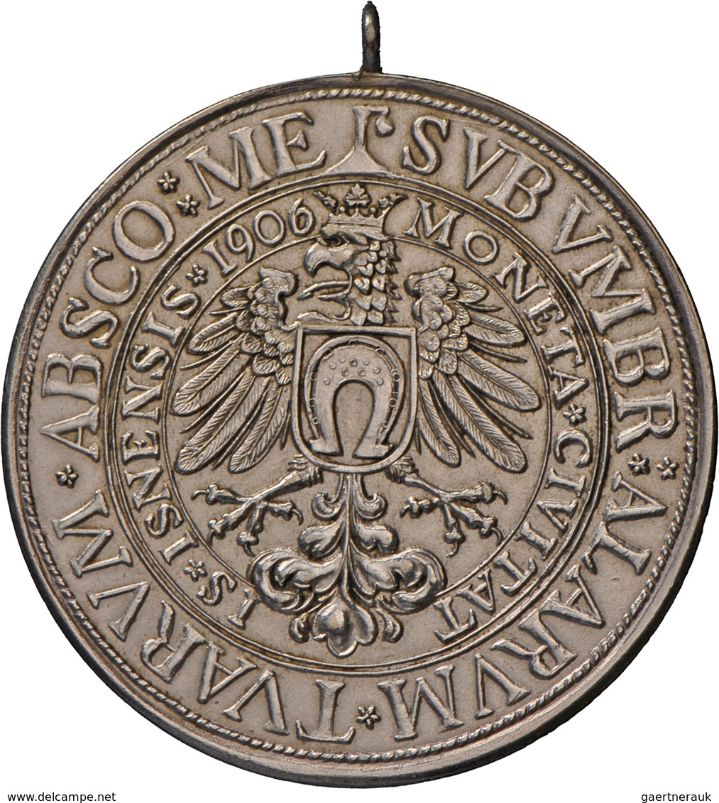 Medaillen Deutschland - Geographisch: Isny: Lot 2 Stück; Versilberte Bronzemedaille 1906 Von Mayer & - Altri & Non Classificati