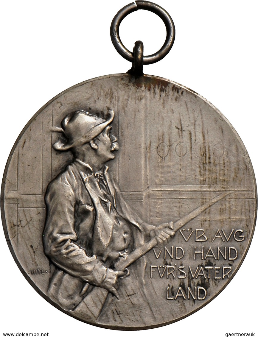 Medaillen Deutschland - Geographisch: Isny: Lot 2 Stück; Versilberte Bronzemedaille 1906 Von Mayer & - Otros & Sin Clasificación