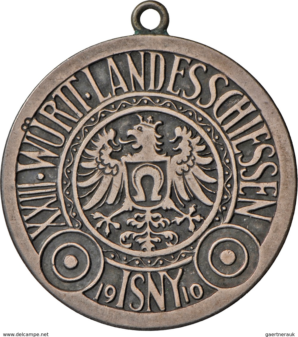 Medaillen Deutschland - Geographisch: Isny: Lot 2 Stück; Silbermedaille 1910 Von Mayer & Wilhelm, Au - Altri & Non Classificati