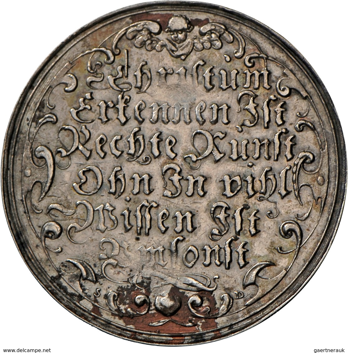 Medaillen - Religion: Silbermedaille O. J. (1627), Dreseden, Von Sebastian Dadler, Auf Die Erkennung - Non Classés