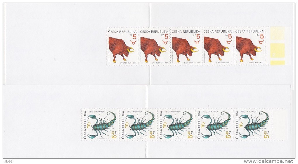 2 Carnets De 5 Timbres 1999 Bangkok 2000 Dragon Zodiaque Taureau Scorpion YT C 229/230 / Booklet Michel MH 0-78/79 - Unused Stamps