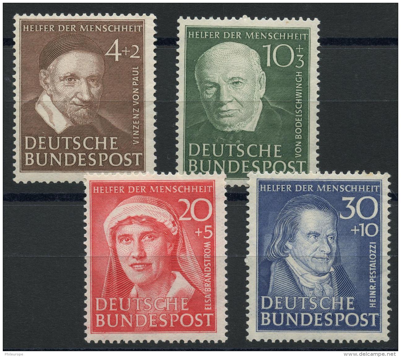 Allemagne Federale (1951) N 29 A 32 (Charniere) - Unused Stamps