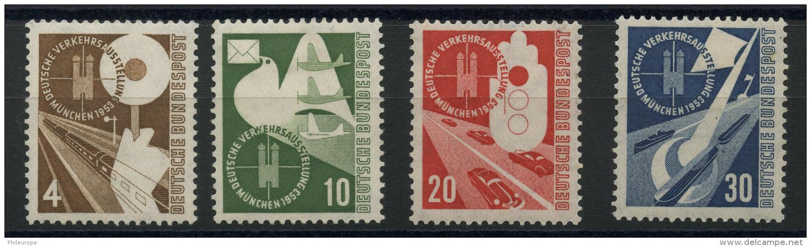 Allemagne Federale (1953) N 53 A 56 (Luxe) - Ongebruikt