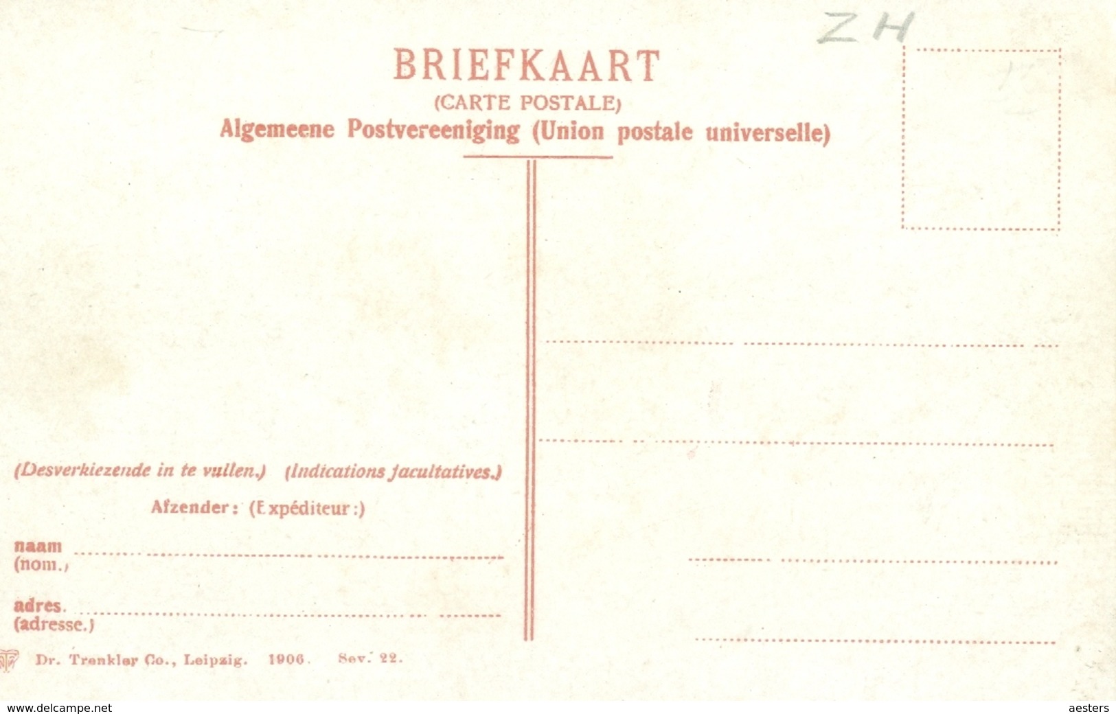 Scheveningen 1906; Gevers Deijnootplein (Tramway) - Niet Gelopen. (Dr. Trenkler Co. - Leipzig) Lees Info! - Scheveningen