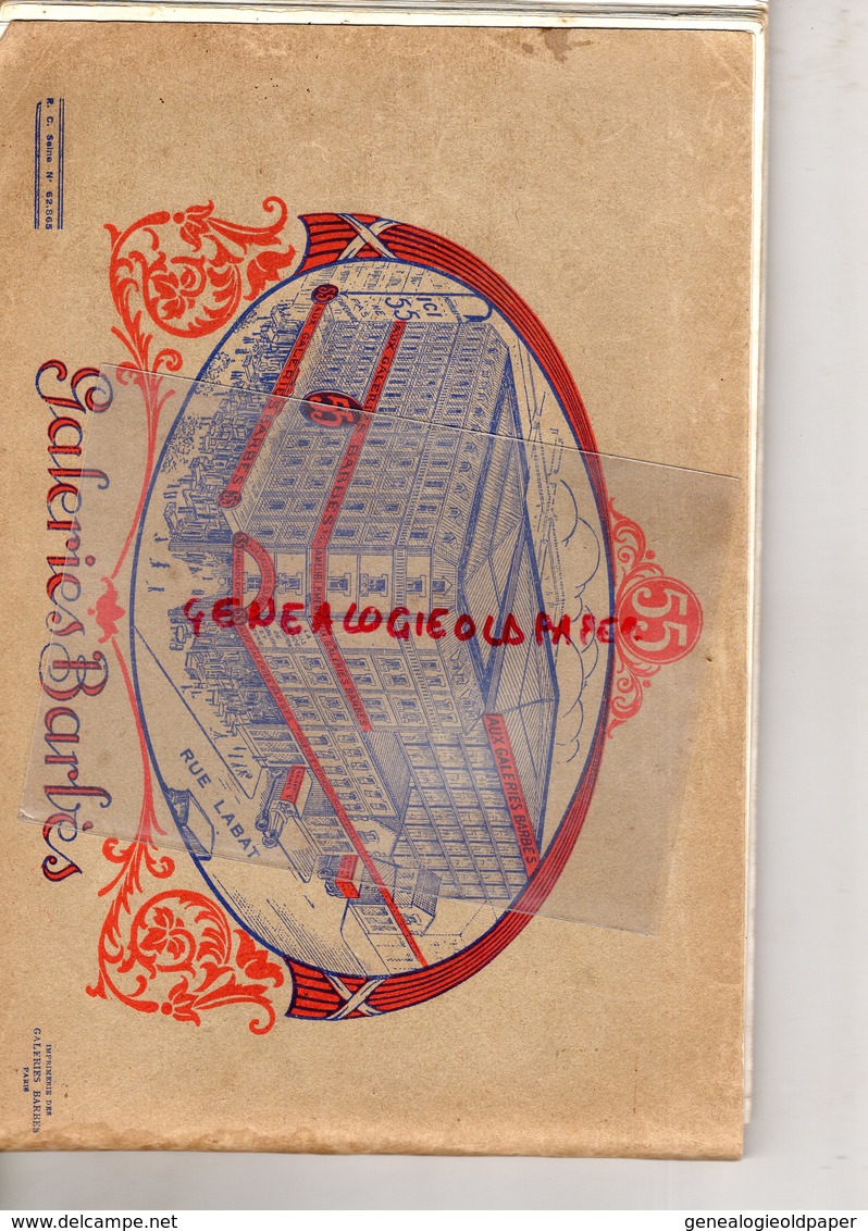 75- PARIS- RARE CATALOGUE ART DECO- 1925- GALERIES BARBES- MEUBLE MOBILIER- FAUTEUIL-CABINET-CHAISE-SALON - Innendekoration