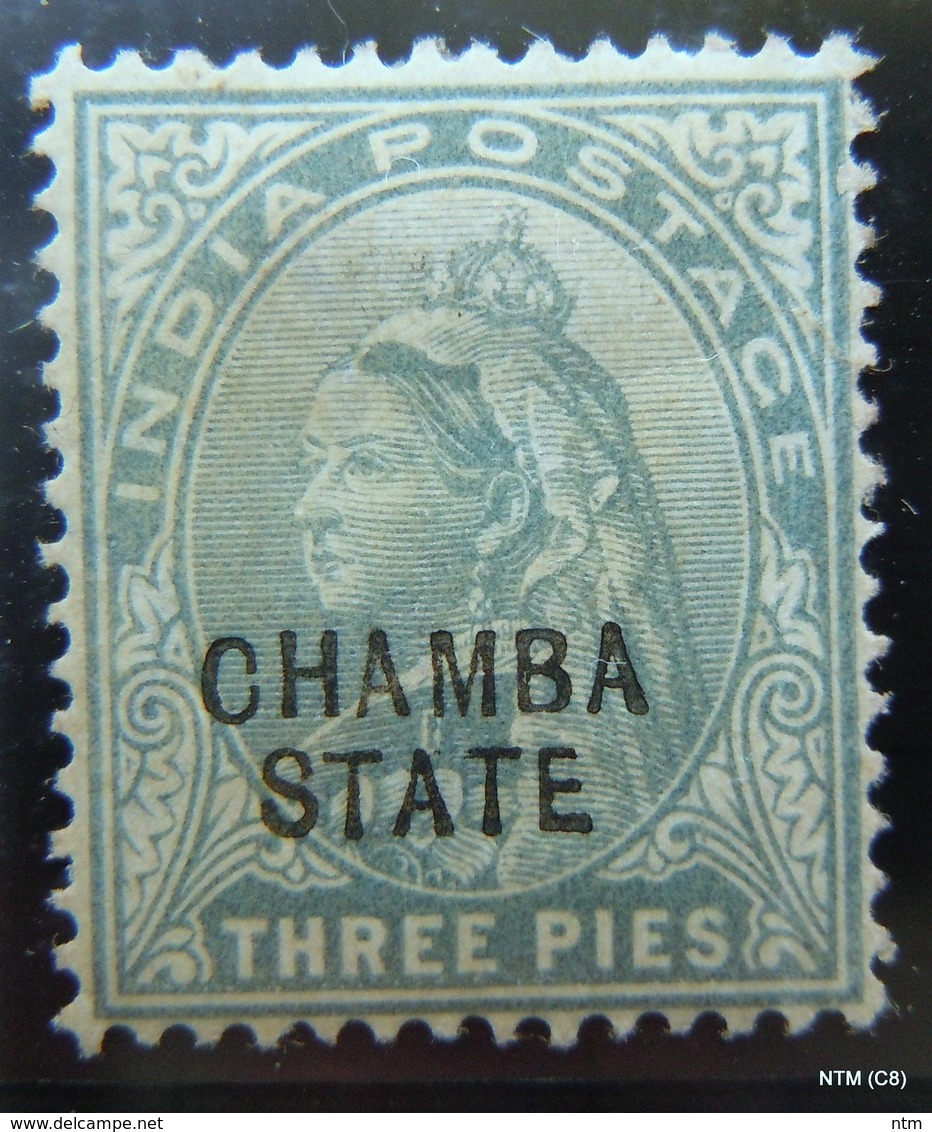 INDIA - CHAMBA STATE 1900. Queen Victoria. SG 22, 23, 25 & 27. MH - Chamba