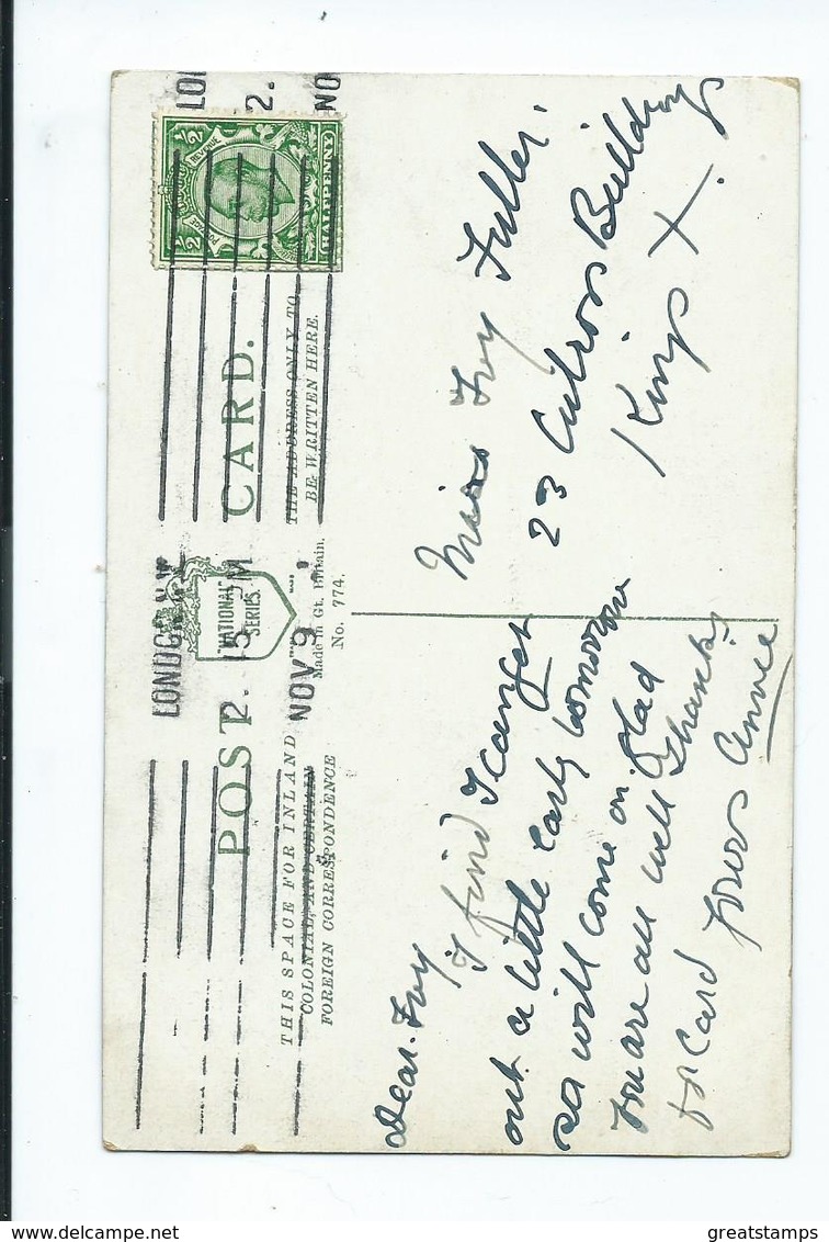 Postcard Singe Harry Lauder By A.allan Artist Signed. Posted. - Artisti