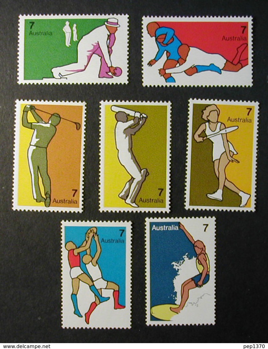 AUSTRALIA 1974 - DEPORTES - YVERT Nº 535-541** - MICHEL 550-556 - SCOTT 590-596 - Golf