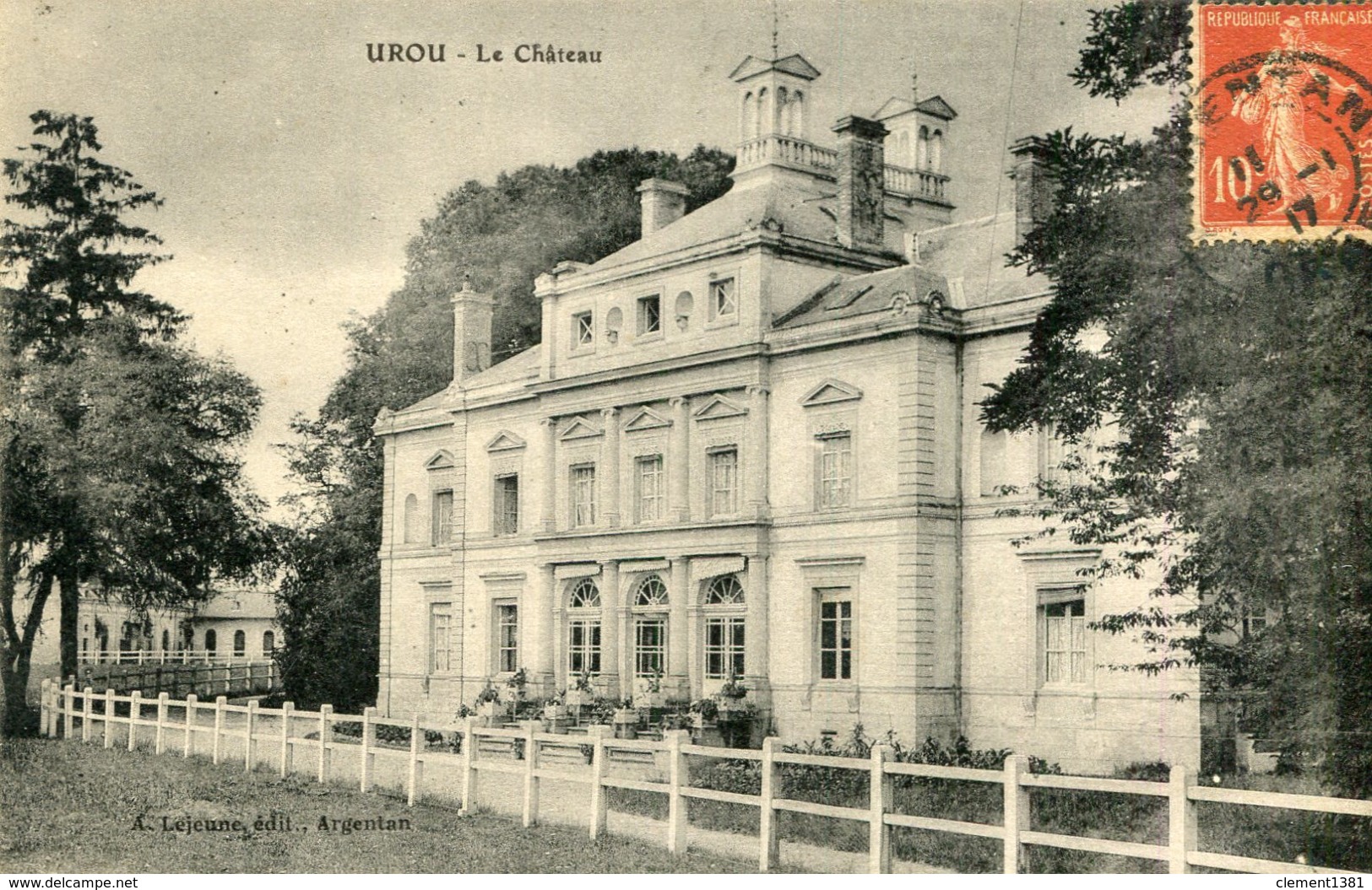 Urou Le Chateau Circulee En 1917 - Autres & Non Classés