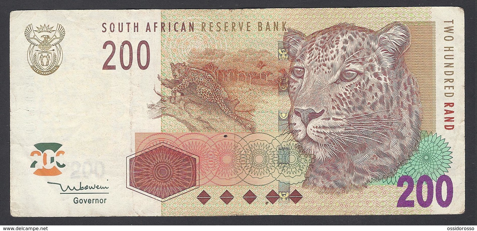 2005 - 200 Rand - TWO HUNDRED RAND  - Governor T T Mboweni.  - VF - Sudafrica