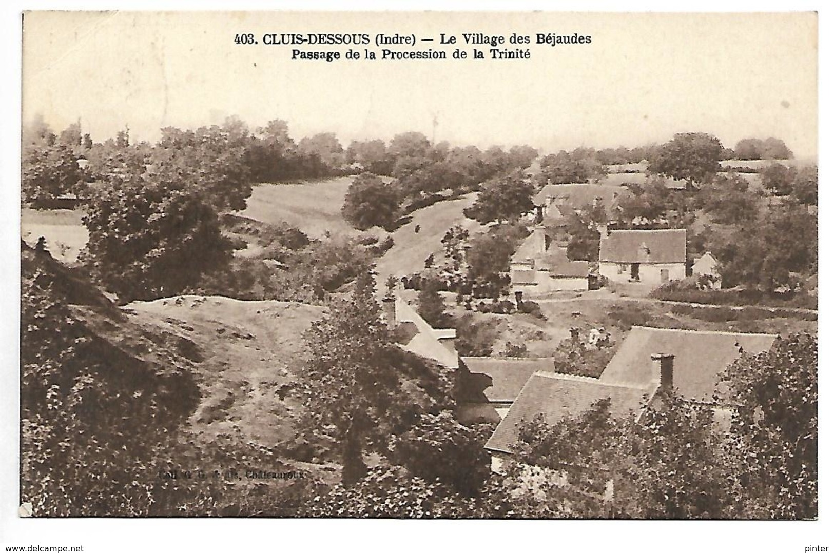 CLUIS DESSOUS - Le Village Des Béjaudes - Passage De La Procession De La Trinité - Autres & Non Classés