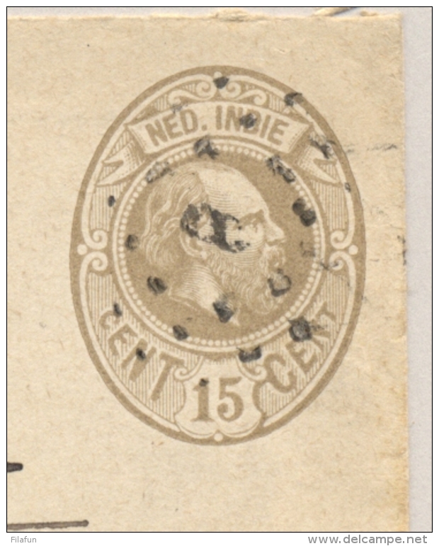 Nederlands Indië - 1892 - Kleinrond En Puntstempel BUITENZORG - Via Marseille - Op Envelop G8 Naar Zutphen / NL - Nederlands-Indië