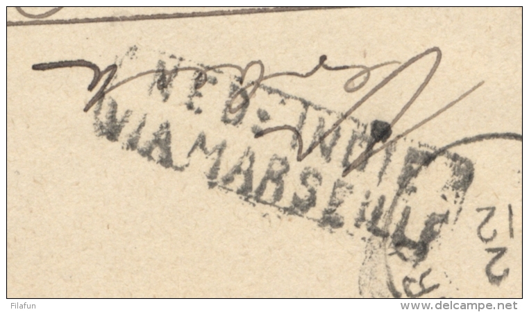 Nederlands Indië - 1892 - Kleinrond En Puntstempel BUITENZORG - Via Marseille - Op Envelop G8 Naar Zutphen / NL - Nederlands-Indië