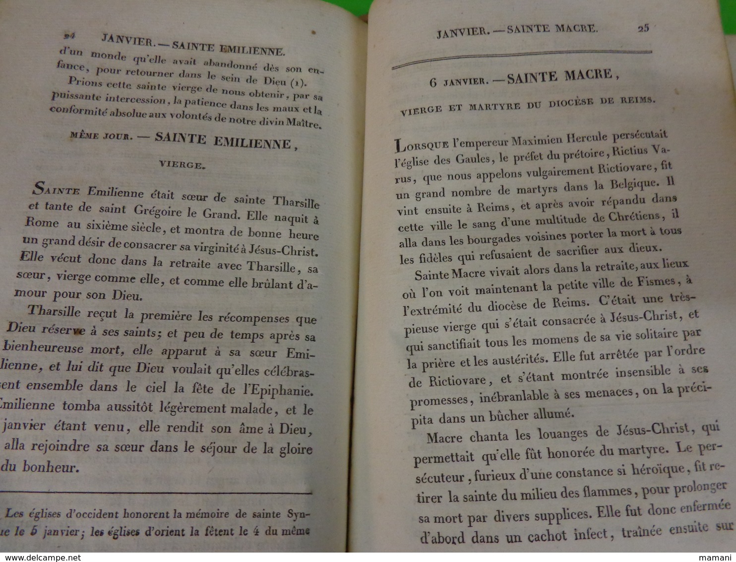Vie Des Saintes Femmes Des Martyres Et Des Vierges De 1822 -theriot Et Belin Editeur -tome 1er Poids + 1kg - 1801-1900