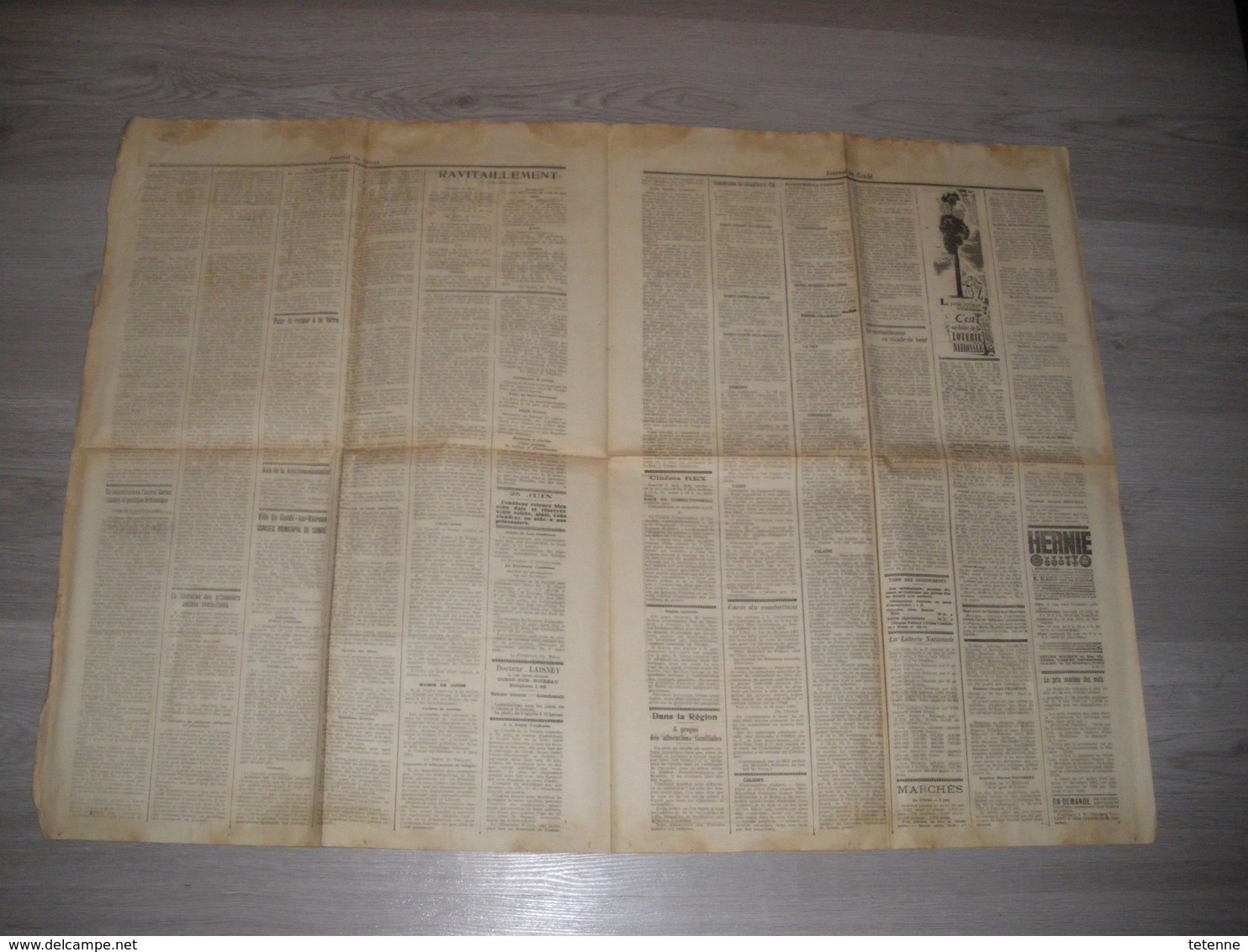 Lot De 6 Exemplaires JOURNAL DE CONDE (sur Noireau Et L'arrondissement De Vire.Juin Et Juillet 1941 No 22 23 24 25 27 28 - Autres & Non Classés