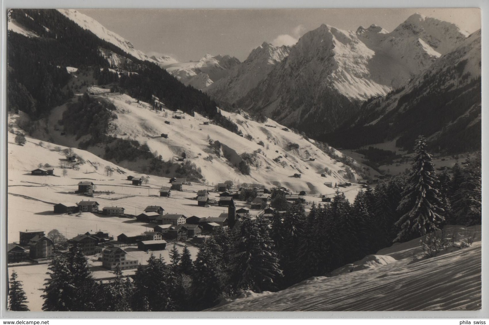 Klosters - Silvrettagruppe Im Winter En Hiver - Photo: Berni No. 72 - Klosters