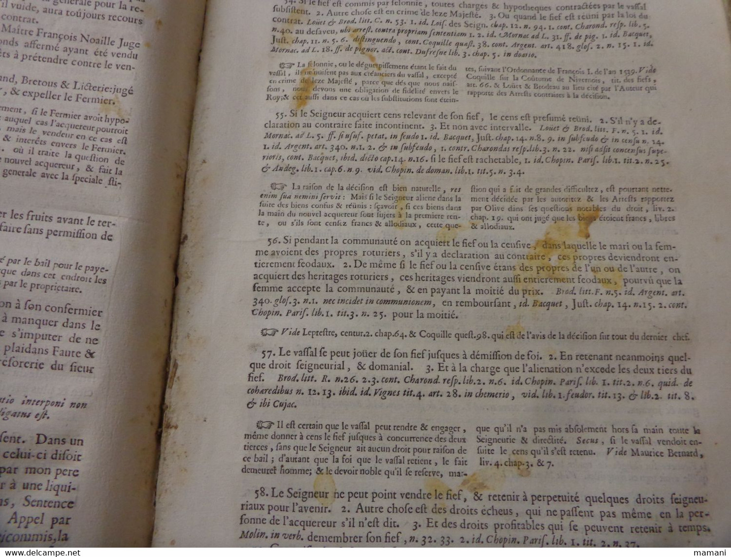 3 eme decisions sommaires du palais lapeyrere par lettre alphabetique illustree de notes -examine par dudon 1705