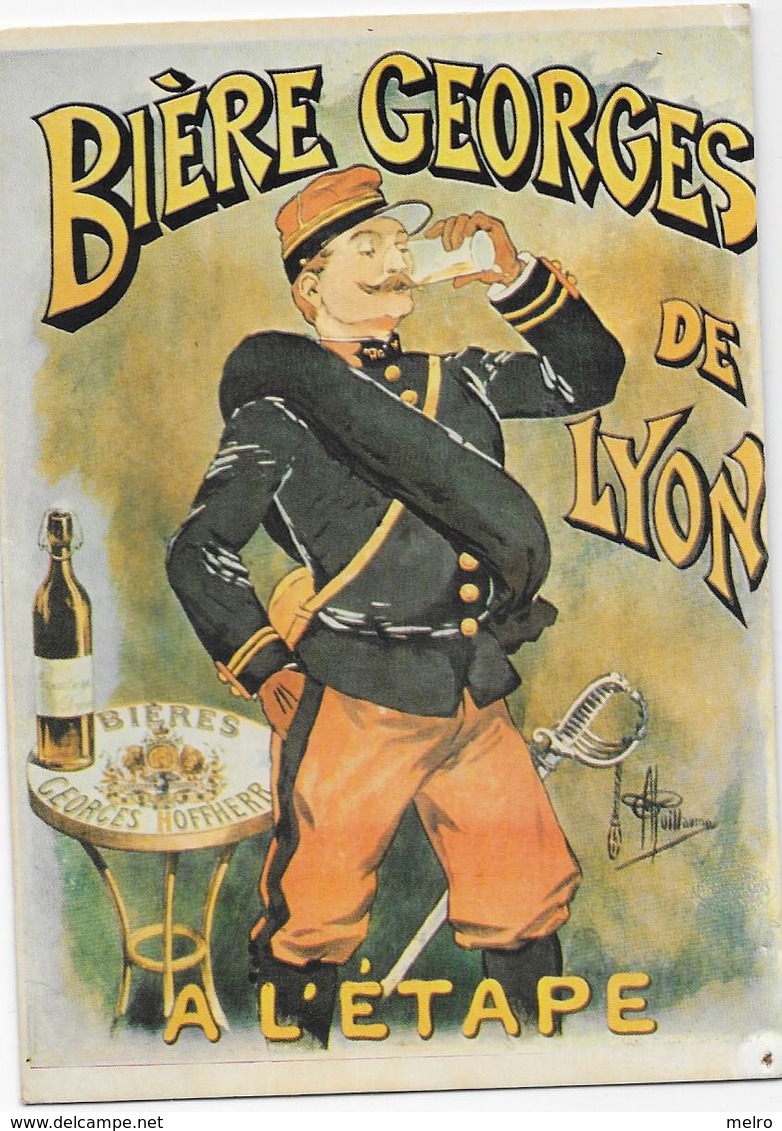 CPM - Publicité - "Bière Georges De Lyon - A L'Etape". - Publicité