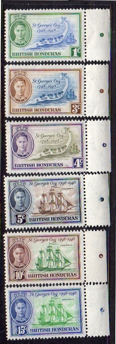 British Honduras MNH Set Ships And Map (210) - Brits-Honduras (...-1970)