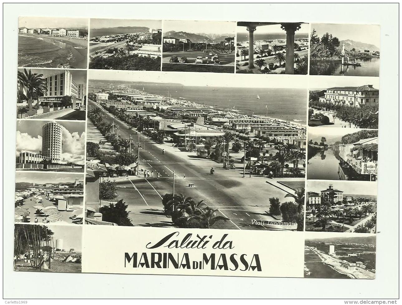 SALUTI DA MARINA DI MASSA  - VIAGGIATA FG - Massa