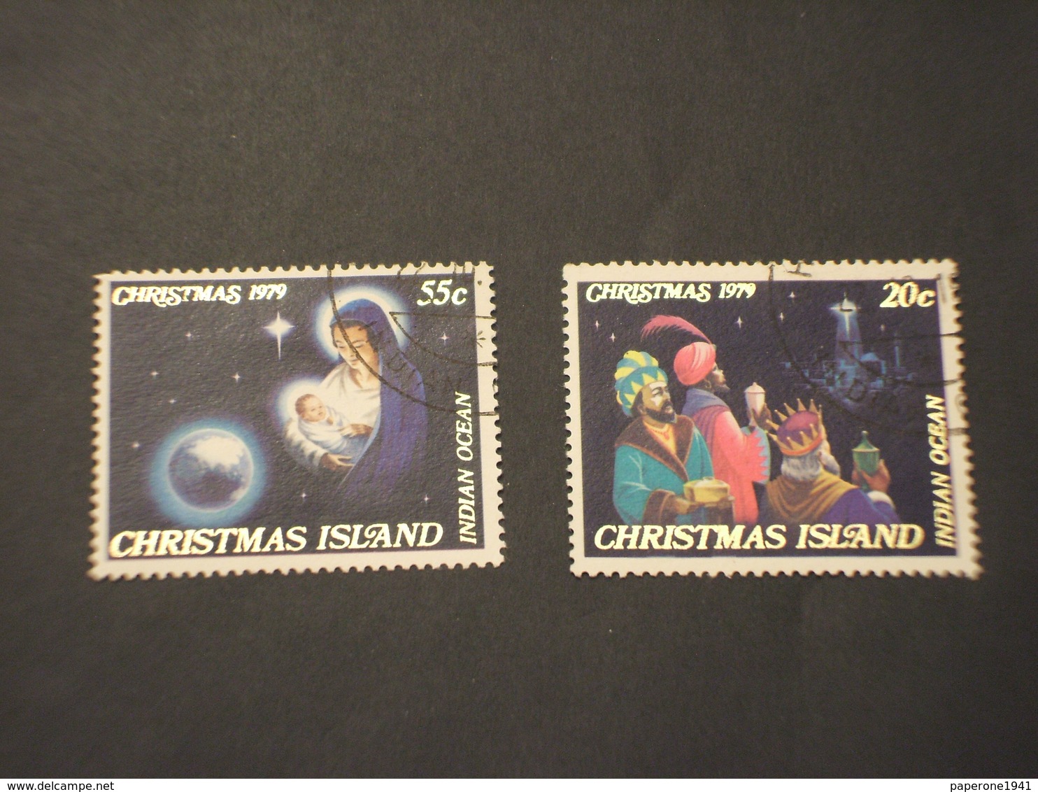 CHRISTMAS - 1979 NATALE RE MAGI  2 VALORI - TIMBRATI/USED - Christmas Island