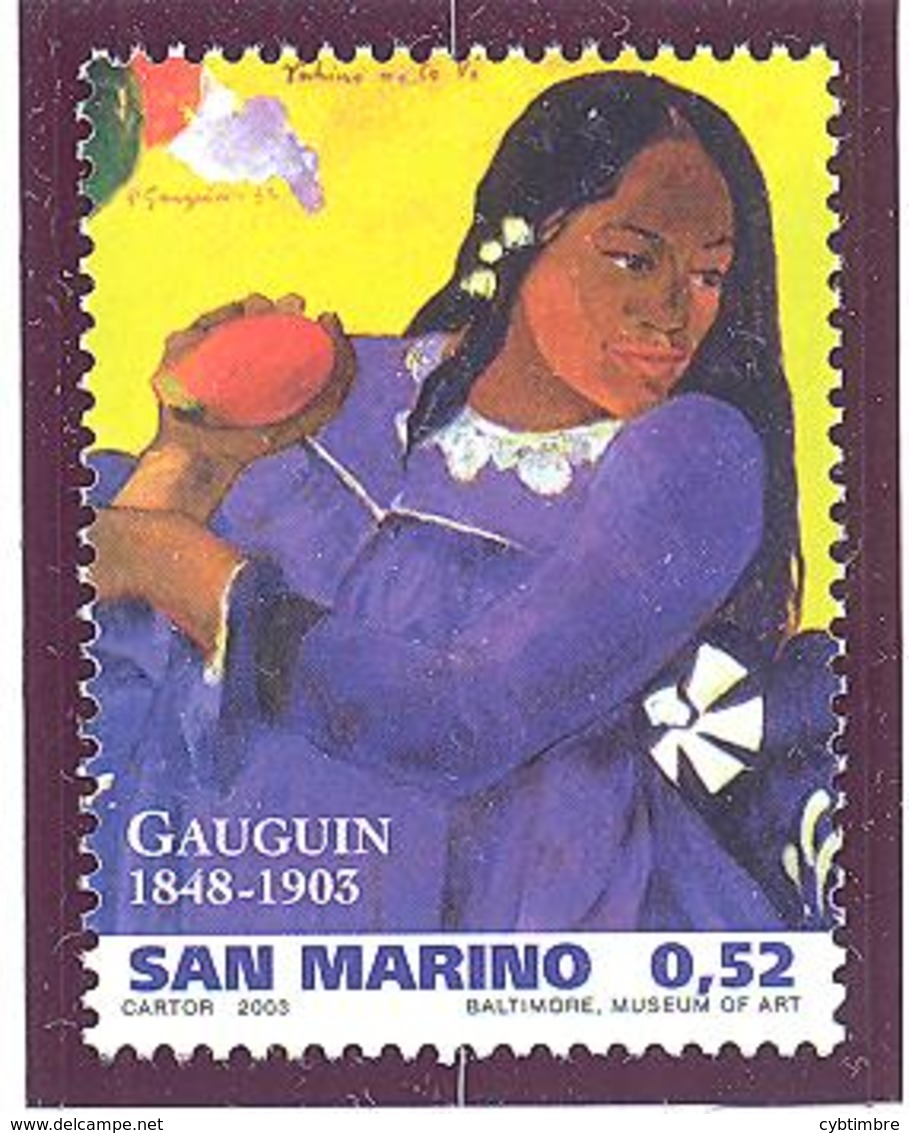 Saint Marin : Yvert N° 1858**; MNH; Tableau De Gauguin - Neufs