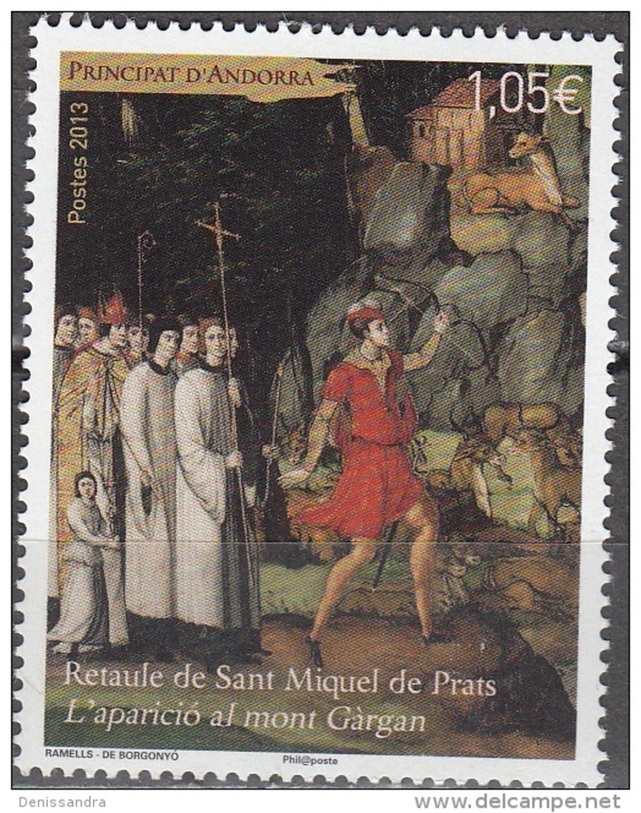 Andorre Français 2013 Yvert 740 Neuf ** Cote (2017) 2.10 Euro Retable De Sant Miquel De Prats - Nuovi