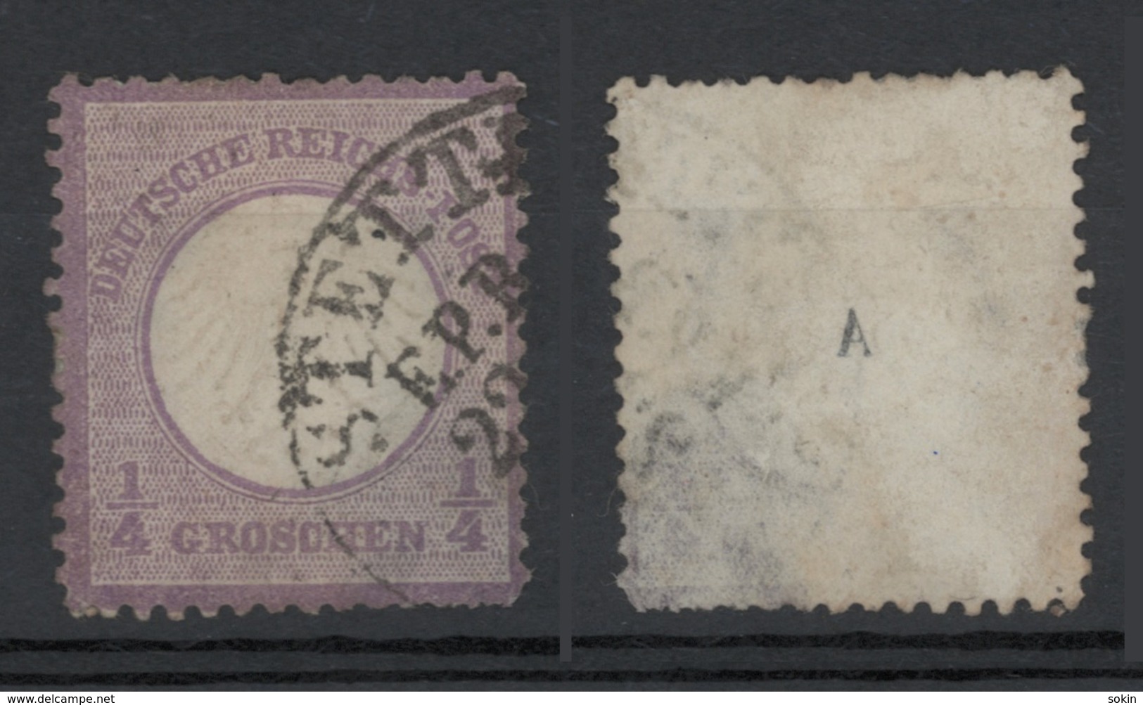 1872 - 1/4 Groschen Violetto (scudo Acquila Piccolo) Vedere Foto - Usati