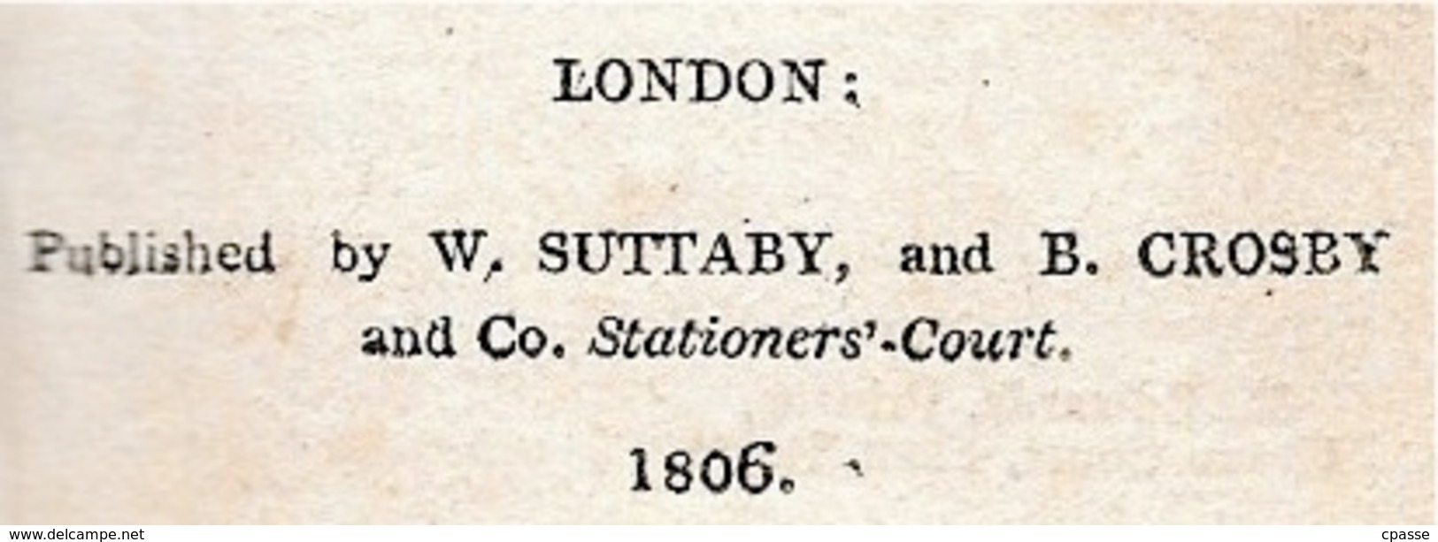 1806 Little Book THE POETICAL WORKS Of WILLIAM COLLINS Born 1721 Dead 1759 CHICHESTER * Poésie Poetry - 1800-1849