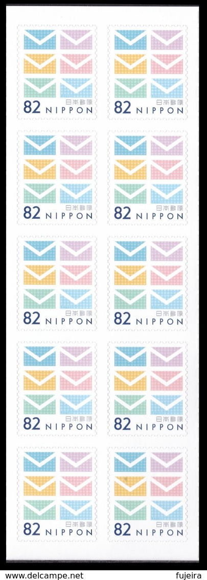 (ja1093a) Japan 2018 Simple 82y Pane Of 10 MNH - Neufs