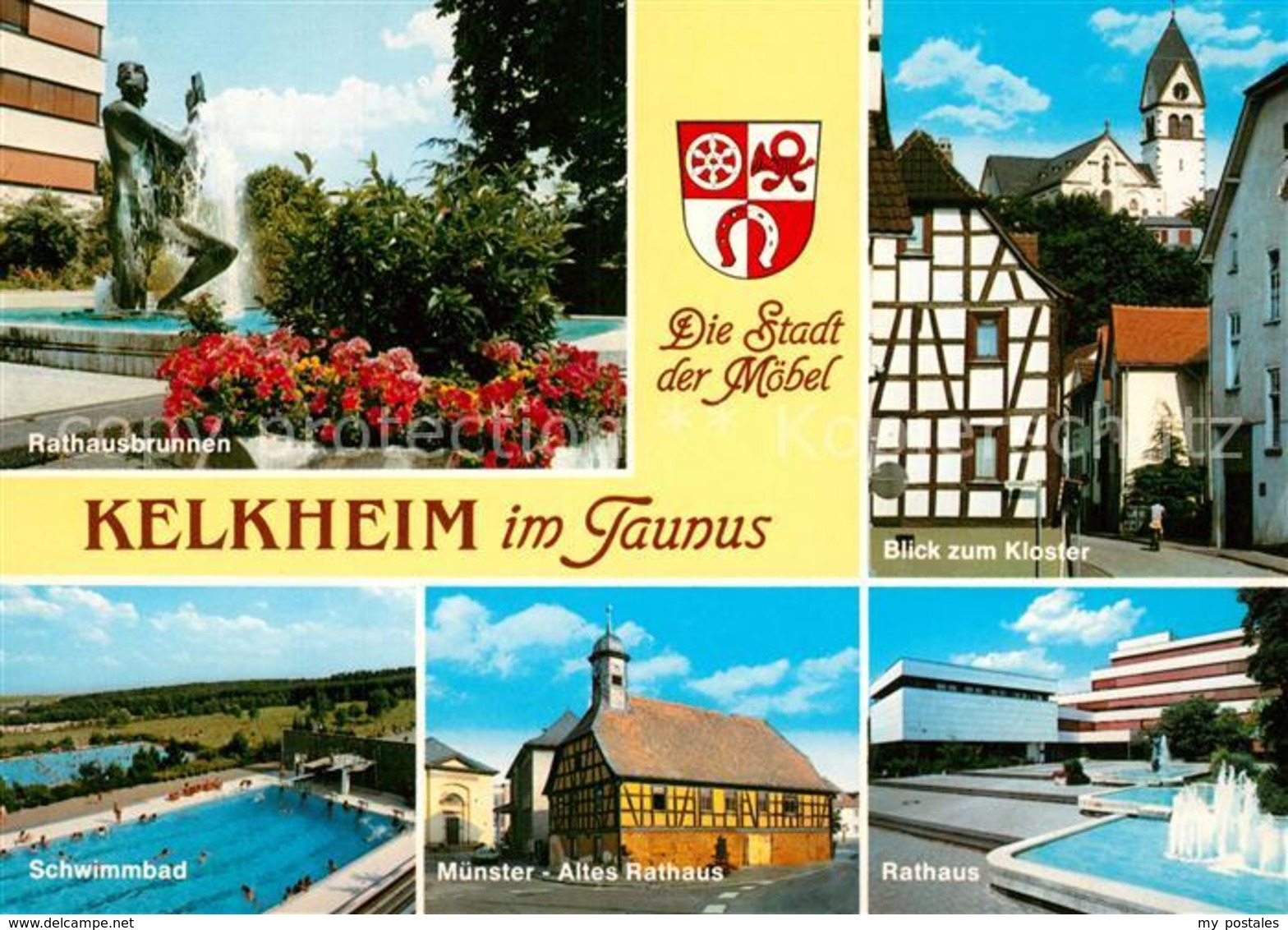 73223751 Kelkheim Kloster Rathausbrunnen Schwimmbad Muenster Kelkheim - Kelkheim