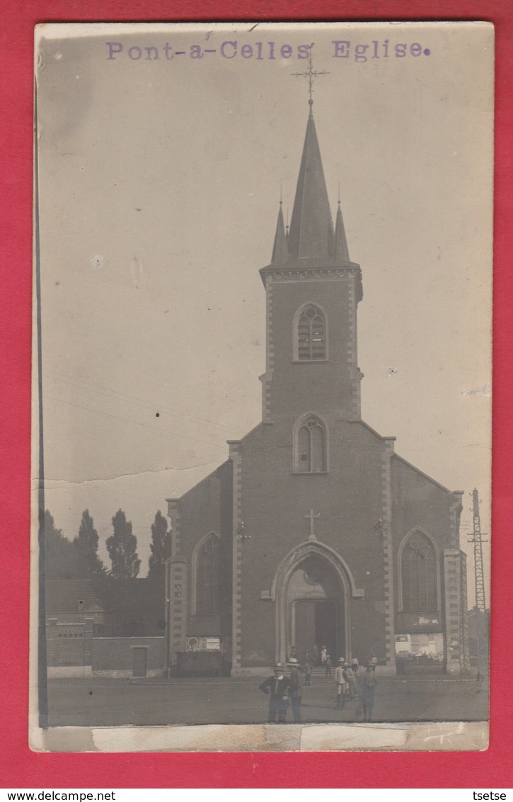 Pont-à-Celles - L'Eglise - Carte Photo ( Voir Verso ) - Pont-à-Celles